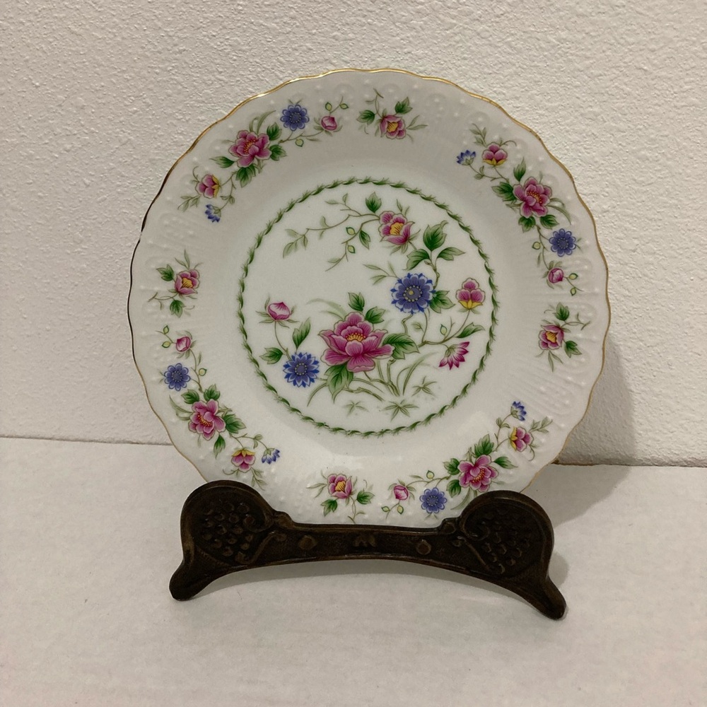 Vintage China Floral Plate Andrea By Sadek Japan Spring Fine Dish Spring Night